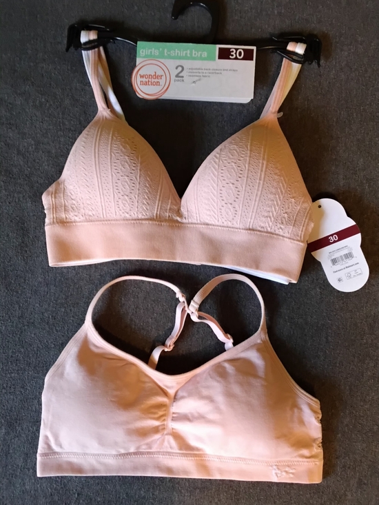 wonder nation Other - Wonder Nation & Justice Girls Bras Size 30 3-Pack T-Shirt Bra Bundle